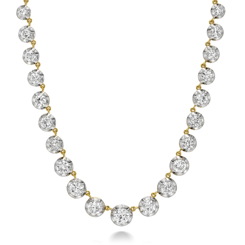 16ct Old Euro Rivière Necklace