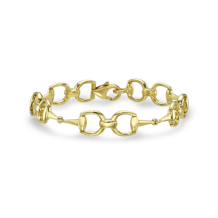 Gold horse sales bit bracelet