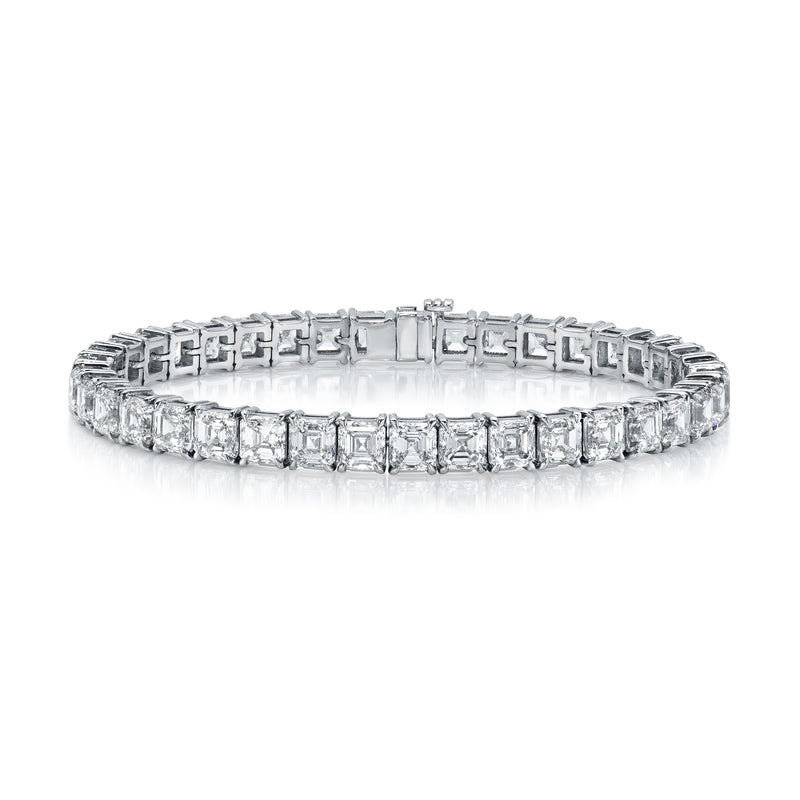 Asscher Cut Tennis Bracelet