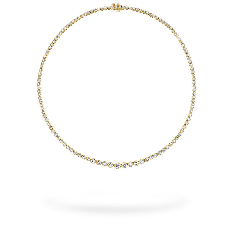 Yellow Gold Graduated Buttercup Necklace